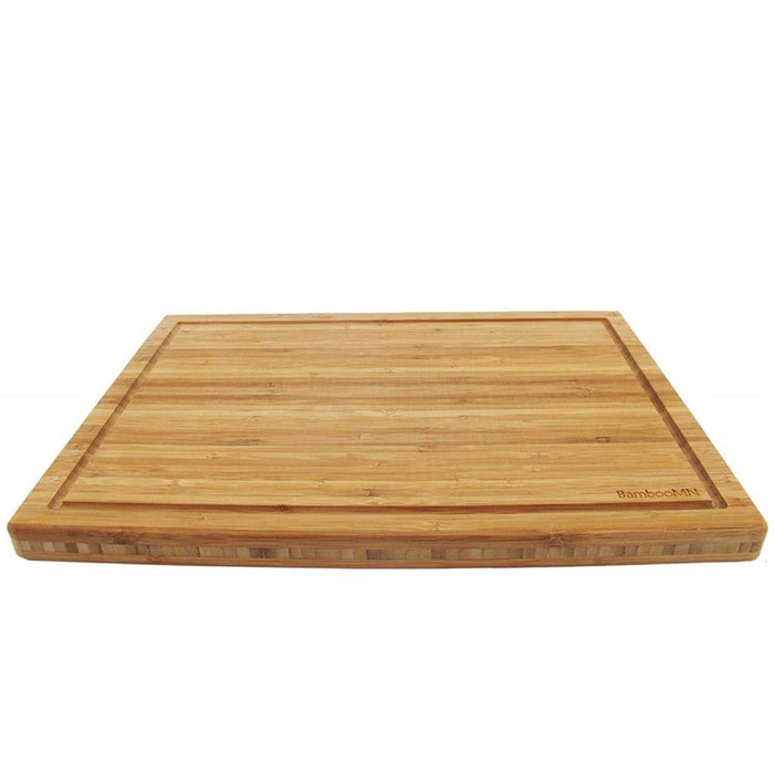 bamboomn Logo Grooved Bamboo Cutting Board 17.25" x 11.75" x 1"