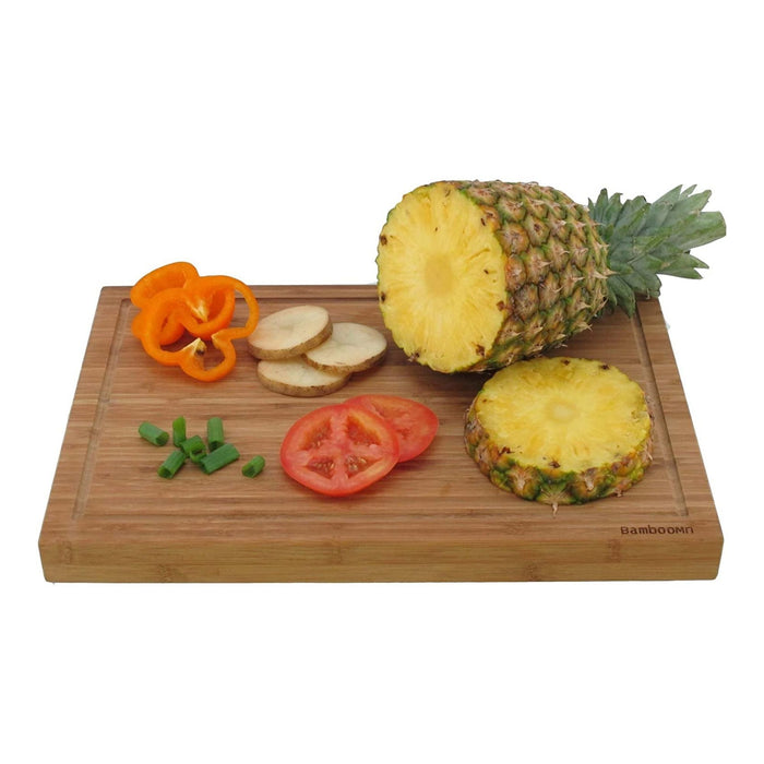 bamboomn Logo Grooved Bamboo Cutting Board 17.5" x 11.75" x 1.5"