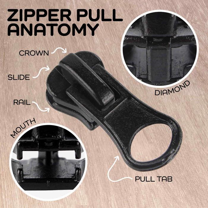 Bamboomn Plastic Zipper Tape With Delrin Locking Pulls