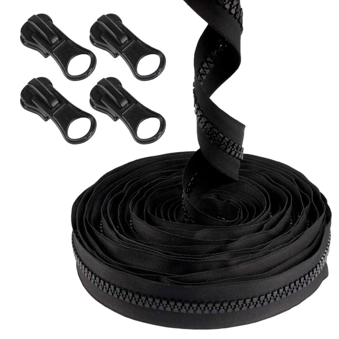 bamboomn Plastic Zipper Tape with Delrin Locking Pulls