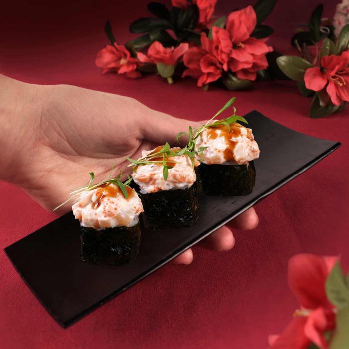 Bamboomn Reusable 6pc Sushi Plate Set With Chopsticks