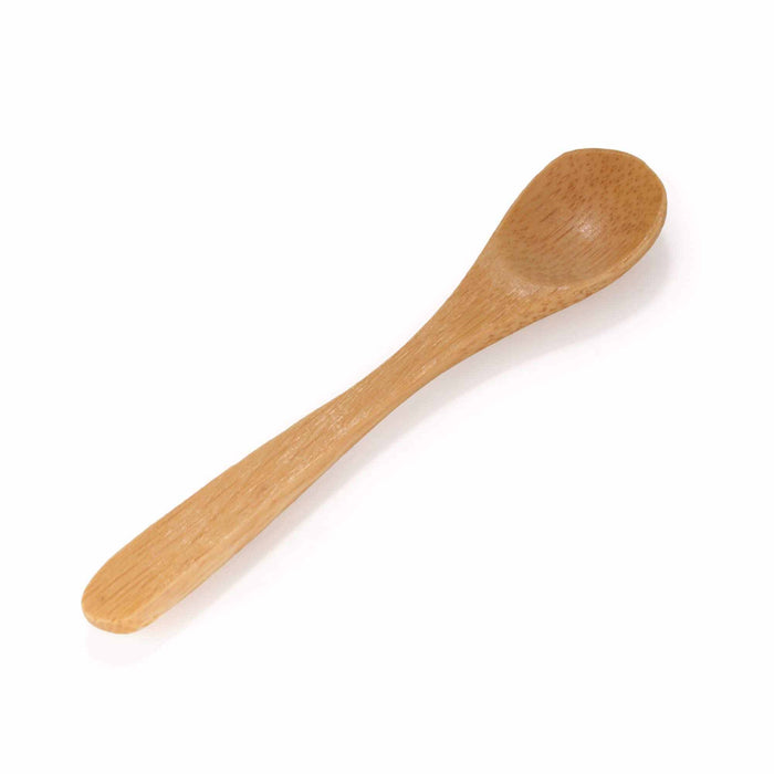 Bamboomn Small Bamboo Salt/Spice Spoon - Oval Head - Carbonized Brown