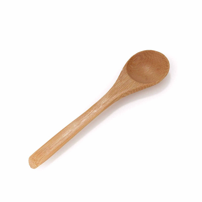 Bamboomn Small Bamboo Salt/Spice Spoon - Round Head - Carbonized Brown