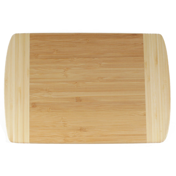bamboomn Small Two-Tone Bamboo Cutting Board 12" x 8" x 0.75"