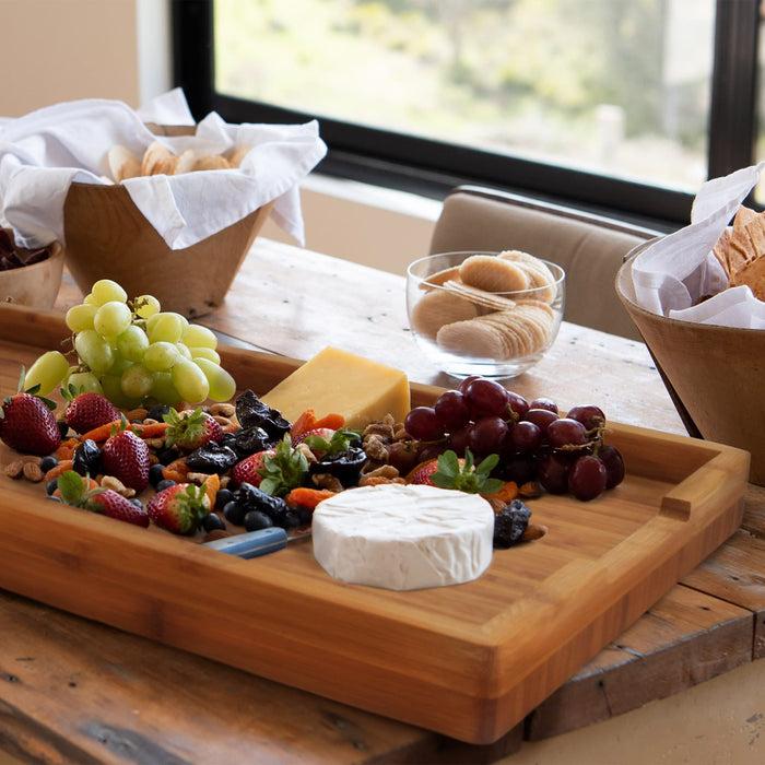 Bamboomn Stove Top Cover Range Burner Covers Bamboo Cutting Boards For Jenn Aire & Viking