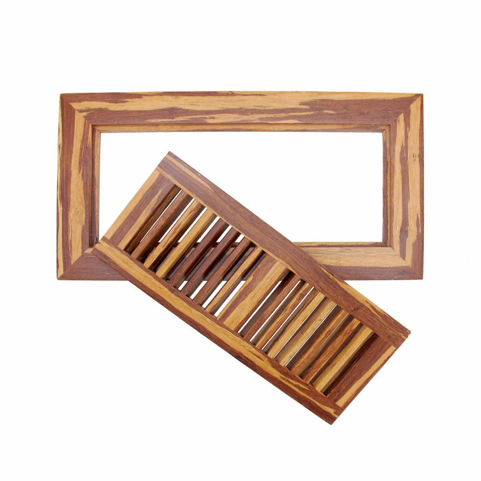 Bamboomn Strand Woven Bamboo Floor Register Vent Cover - 6.75" X 12.63"