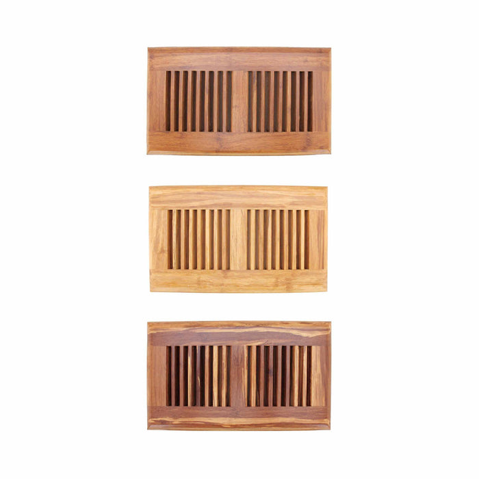 Bamboomn Strand Woven Bamboo Floor Register Vent Cover - 6" X 11.8"