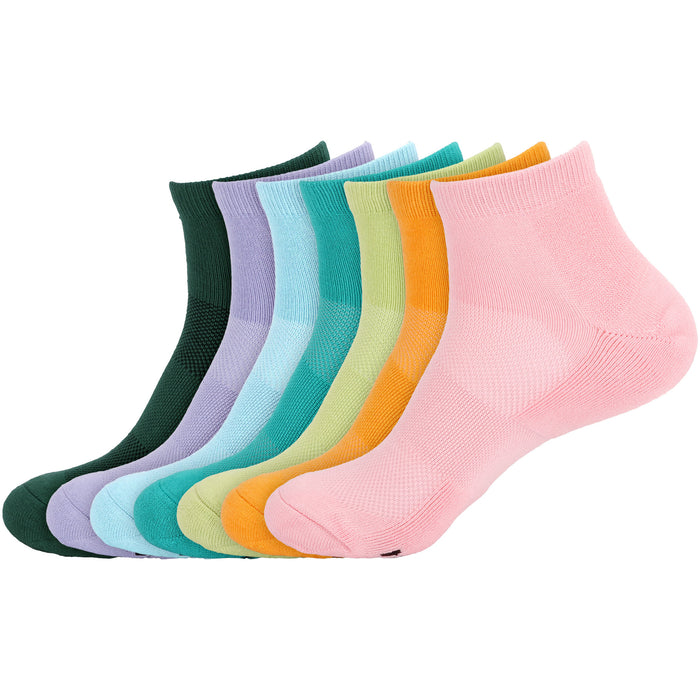 bamboomn Unisex Quarter Bamboo Athletic Socks: 4 Pairs