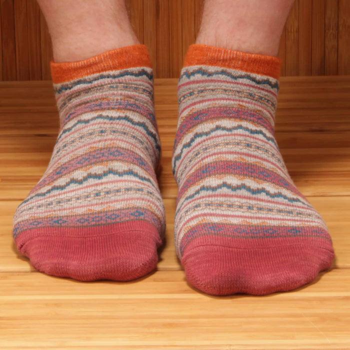 Bamboomn Vintage Style Knitted Colorful Cotton Anklet Socks