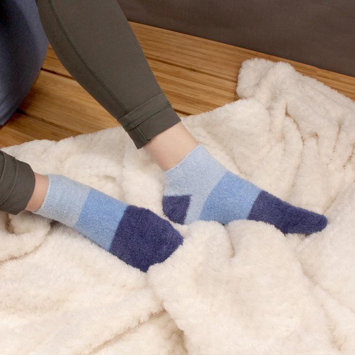 Bamboomn Women's Aloe Infused Fuzzy Nylon Socks: 3 Pairs