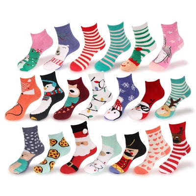 bamboomn Women's Christmas Fuzzy Socks Assortment Packs