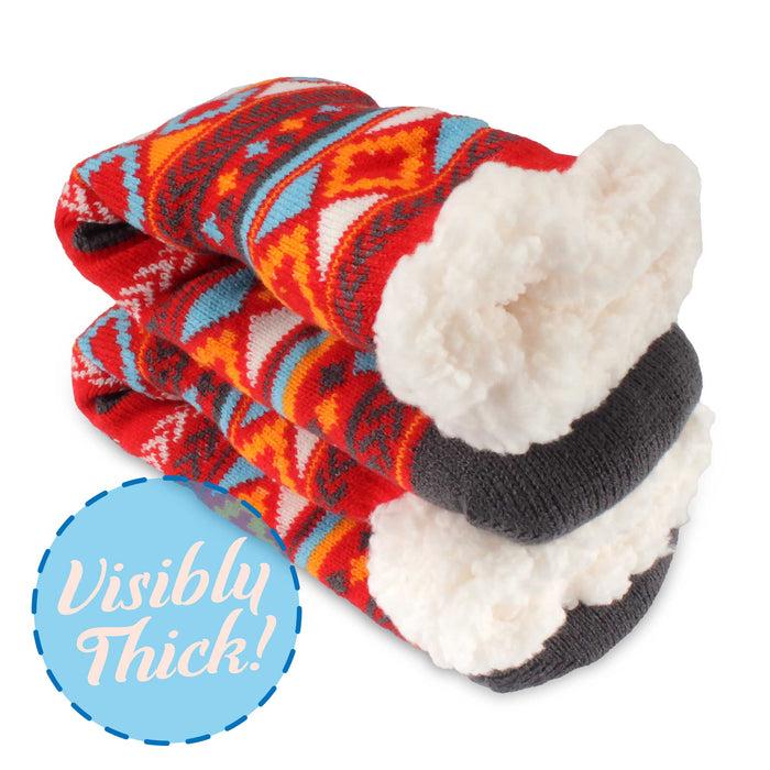 Bamboomn Women's Classic Fleeced Thermal Cabin Crew Socks: 1 Pair