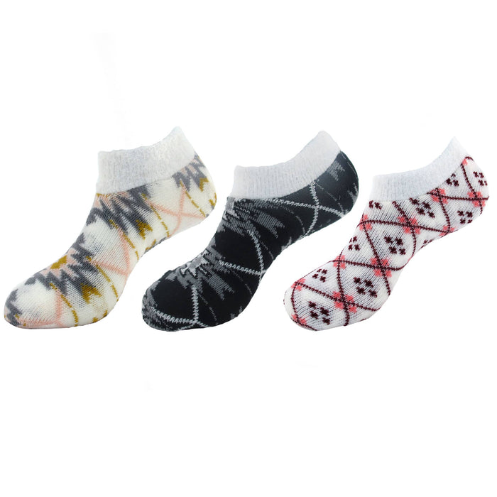 bamboomn Women's Double Layer Anklet Home Socks: 3 Pairs