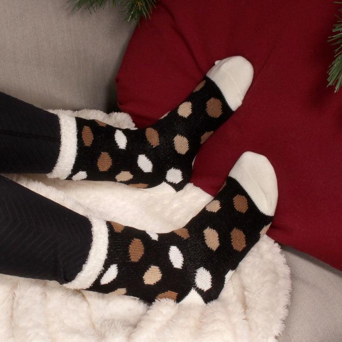 Bamboomn Women's Funky Double Layer Cabin Socks: 3 Pairs