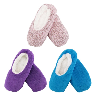 bamboomn Women's Microfiber Cozy Fuzzy Non-Slip Slippers: Assortments