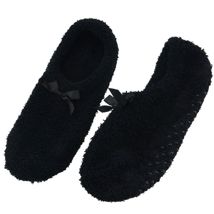 Bamboomn Women's Non-Slip Travel Footsie Slipper: 3 Pairs