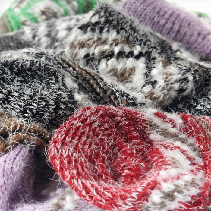 Bamboomn Women's Thick Vintage Pattern Slipper Socks