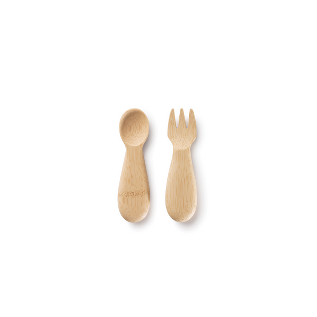 Bambu Bamboo Baby's/Toddler's Fork And Spoon Set (12M+)