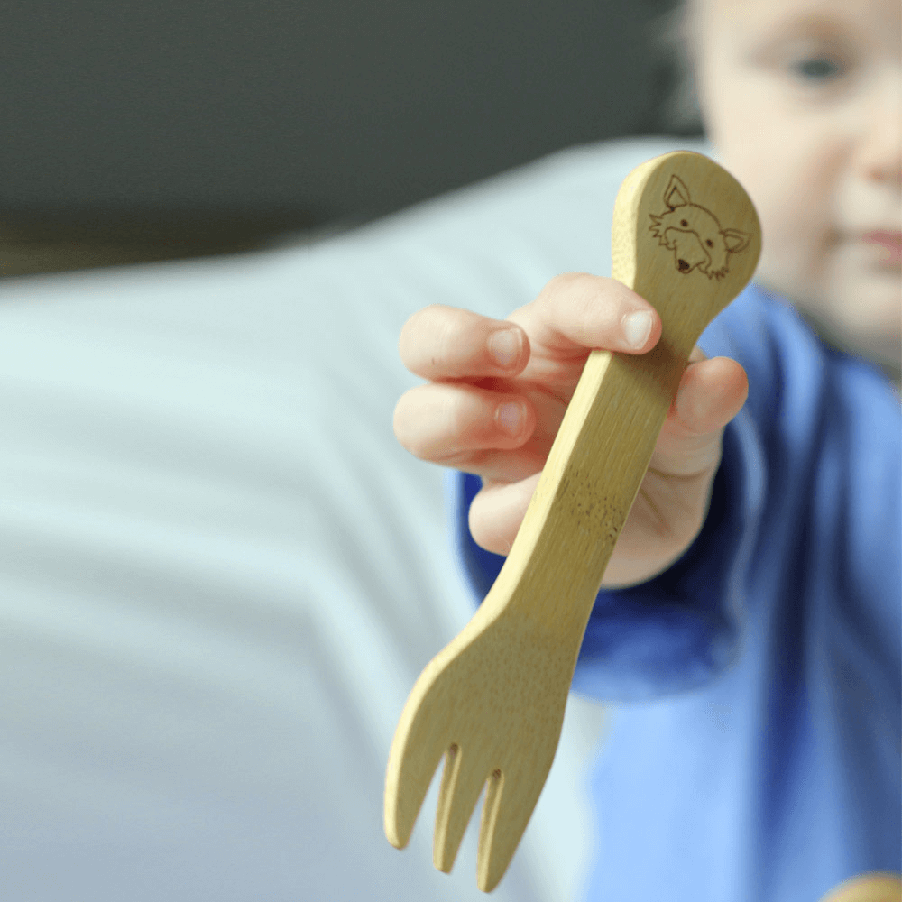 Bambu Bamboo Kid's Fork & Spoon (18M+)