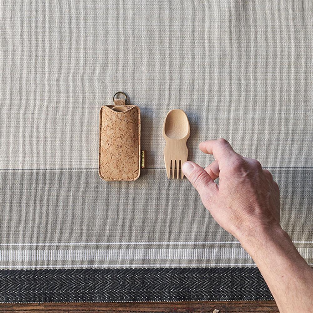 Bambu Bamboo Spork Set: Spork & Cork