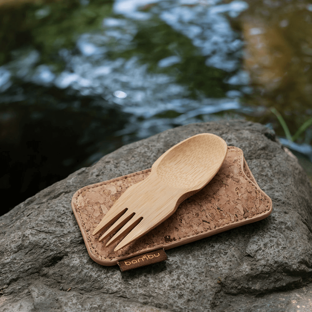 Bambu Bamboo Spork Set: Spork & Cork