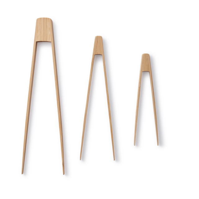 Bambu Bamboo Tongs Set (Large Small And Tiny)