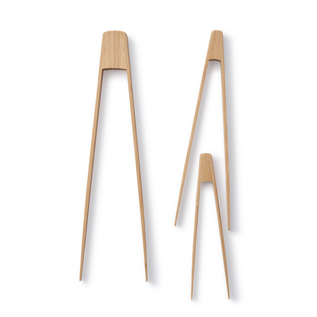 bambu Bamboo Tongs Set (Large Small and Tiny)
