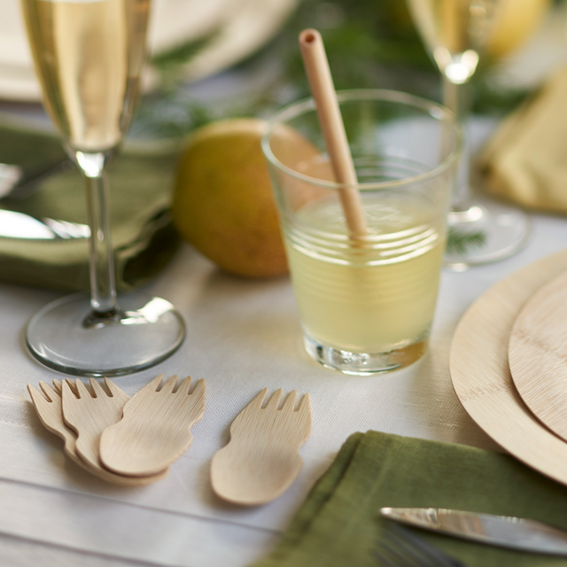 Bambu Disposable Bamboo 3.5" Sporks Bulk