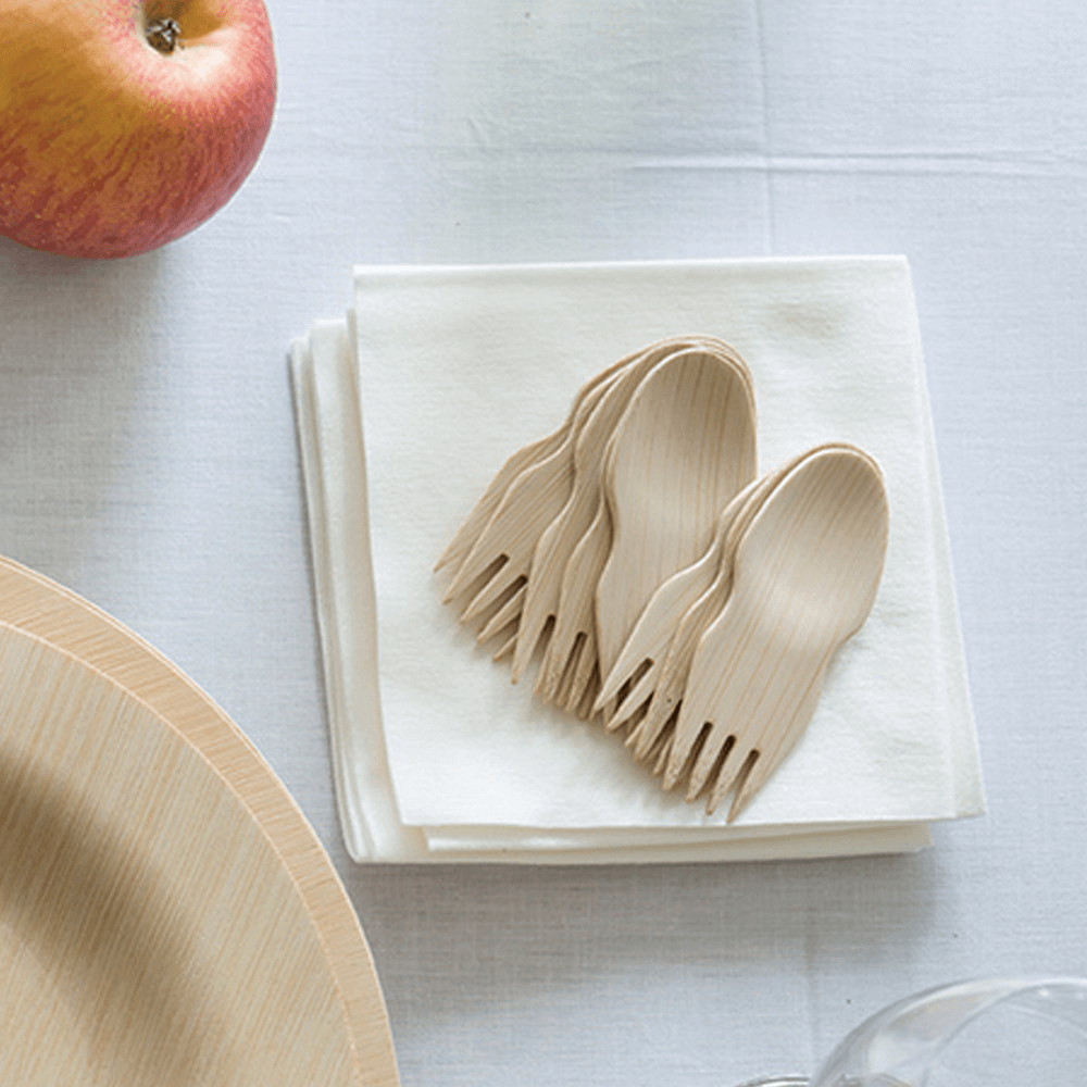 Bambu Disposable Bamboo 3.5" Sporks Bulk