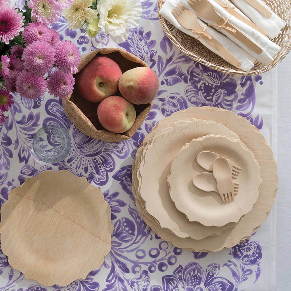 Bambu Disposable Bamboo Fancy Plates