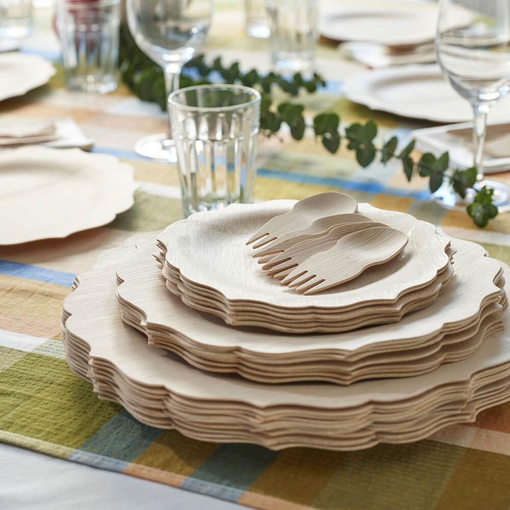 Bambu Disposable Bamboo Fancy Plates