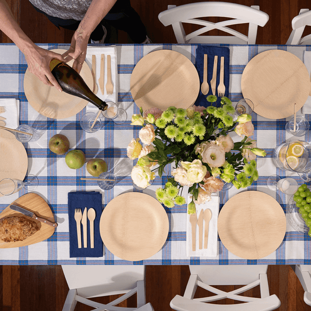 Bambu Disposable Bamboo Round Plates