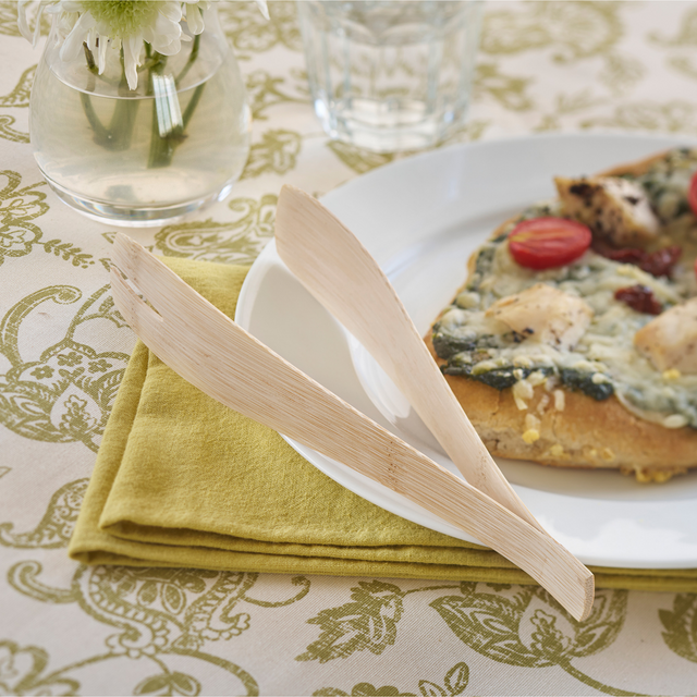 Bambu Disposable Bamboo Serving Tongs