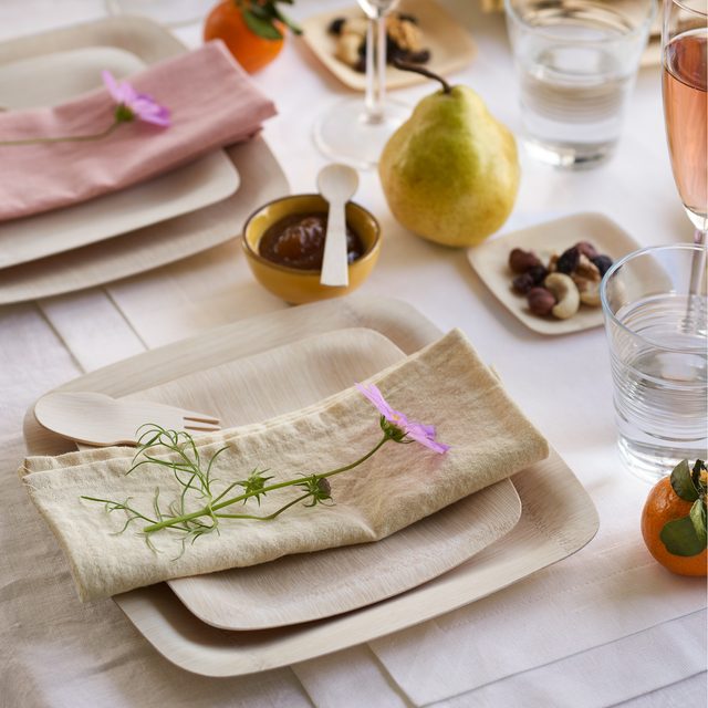 Bambu Disposable Bamboo Square Plates