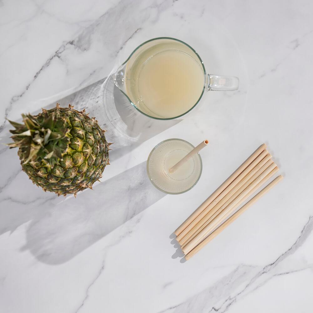Bambu Disposable Bamboo Straws. Box Of 24