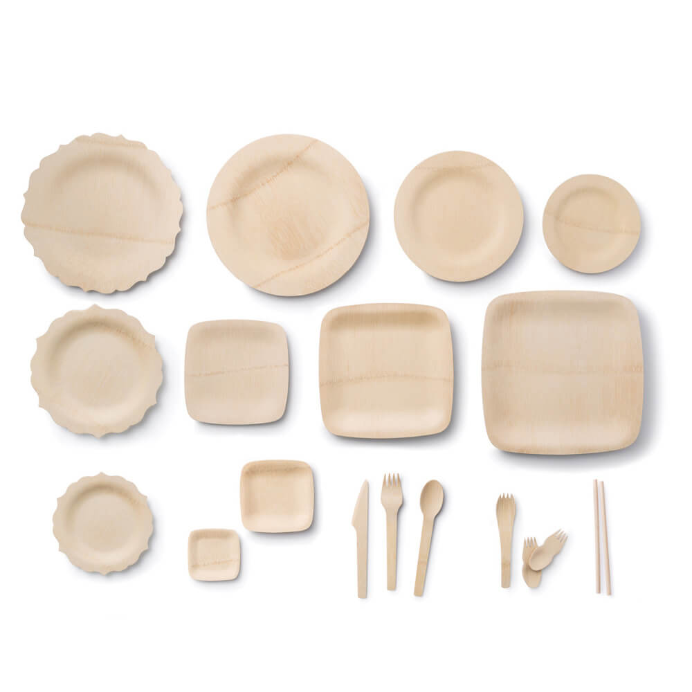 Bambu Disposable Bamboo Veneerware® Sample Box