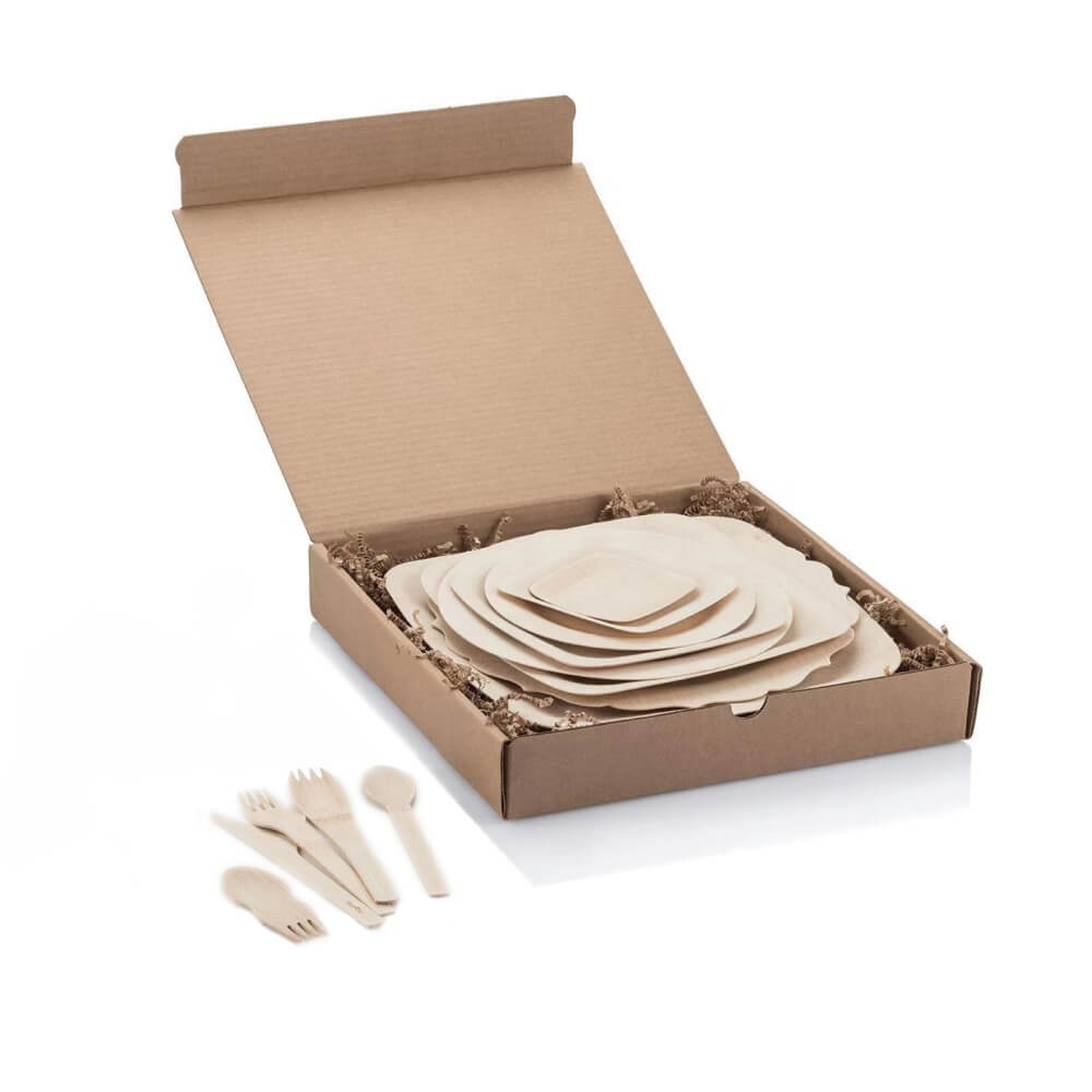 bambu Disposable Bamboo Veneerware® Sample Box