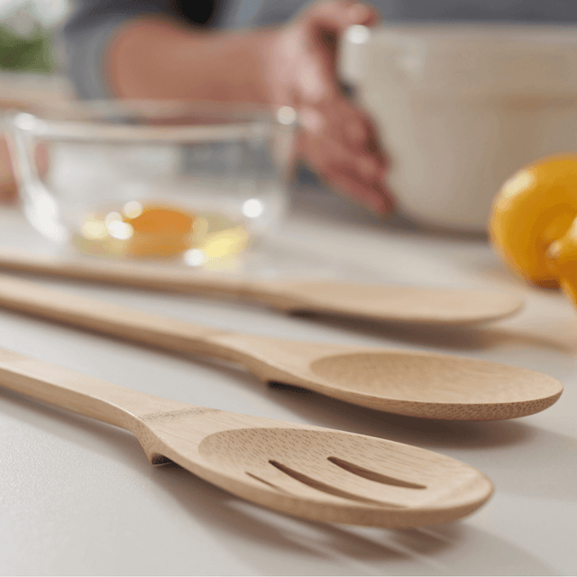 Bambu 'Give It A Rest' Bamboo Slotted Spoon