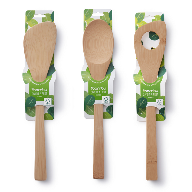 Bambu 'Give It A Rest' Bamboo Utensil Set