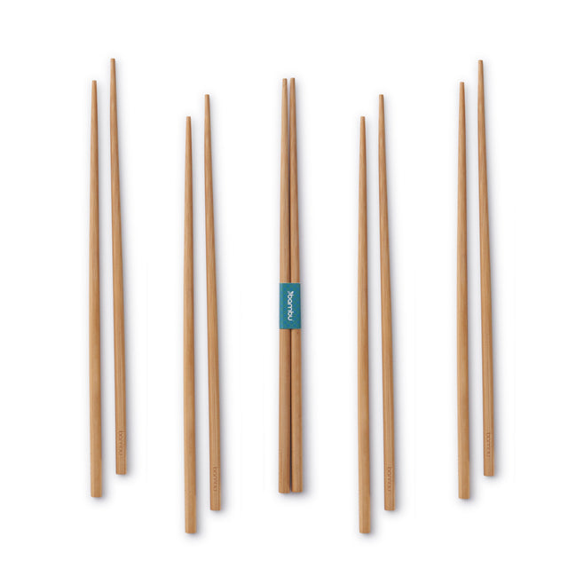 bambu Reusable Long Bamboo Chopsticks 5 sets