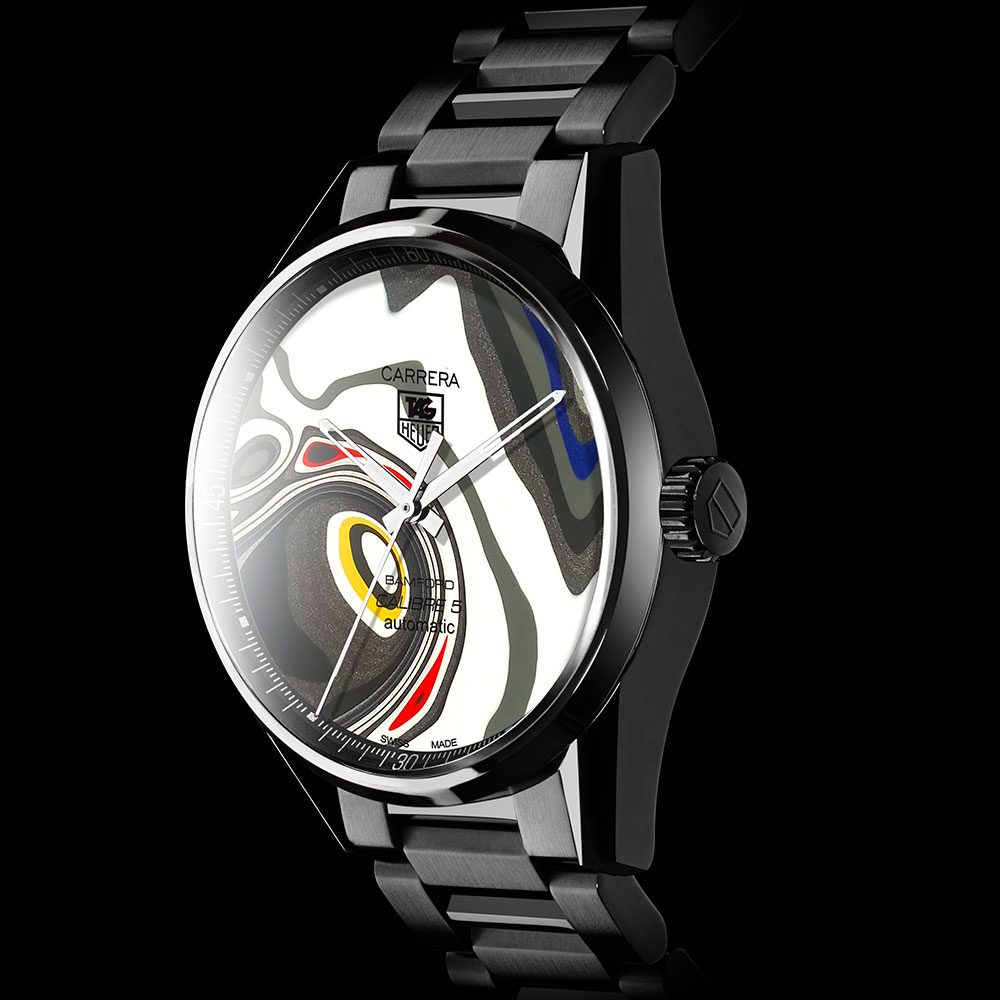 Bamford Watch Department 1/1 Limited Edition BWD X Black Badger ‘Fordite’ TAG Heuer Carrera – Calibre 5 [9]