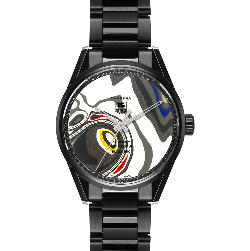 bamford watch department 1/1 Limited Edition BWD x Black Badger ‘Fordite’ TAG Heuer Carrera – Calibre 5 [9]