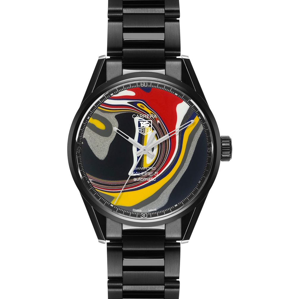 bamford watch department 1/1 Limited Edition BWD x Black Badger ‘Fordite’ TAG Heuer Carrera – Calibre 5 [8]