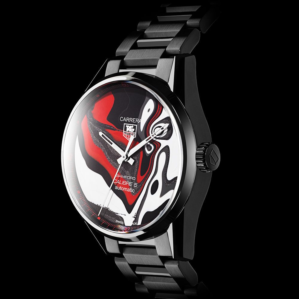 Bamford Watch Department 1/1 Limited Edition BWD X Black Badger ‘Fordite’ TAG Heuer Carrera – Calibre 5 [7]