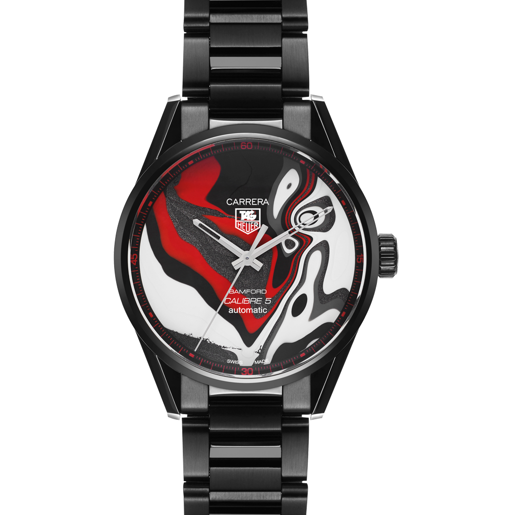 bamford watch department 1/1 Limited Edition BWD x Black Badger ‘Fordite’ TAG Heuer Carrera – Calibre 5 [7]