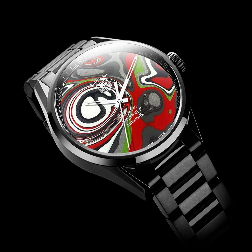 Bamford Watch Department 1/1 Limited Edition BWD X Black Badger ‘Fordite’ TAG Heuer Carrera – Calibre 5 [6]