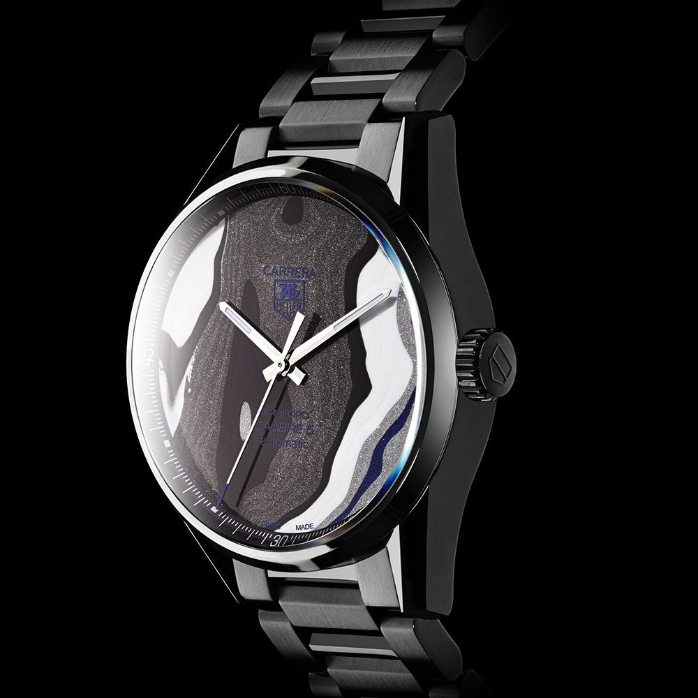 Bamford Watch Department 1/1 Limited Edition BWD X Black Badger ‘Fordite’ TAG Heuer Carrera – Calibre 5 [5]