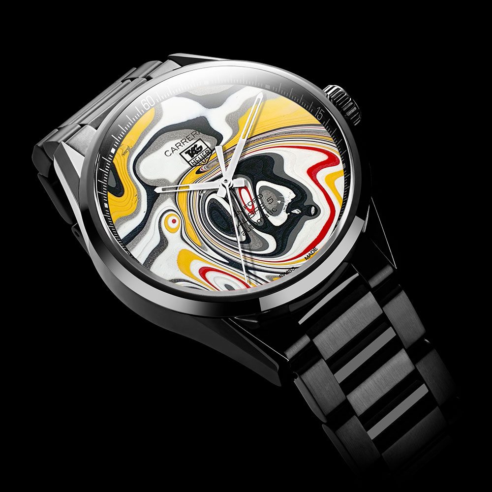 Bamford Watch Department 1/1 Limited Edition BWD X Black Badger ‘Fordite’ TAG Heuer Carrera – Calibre 5 [4]