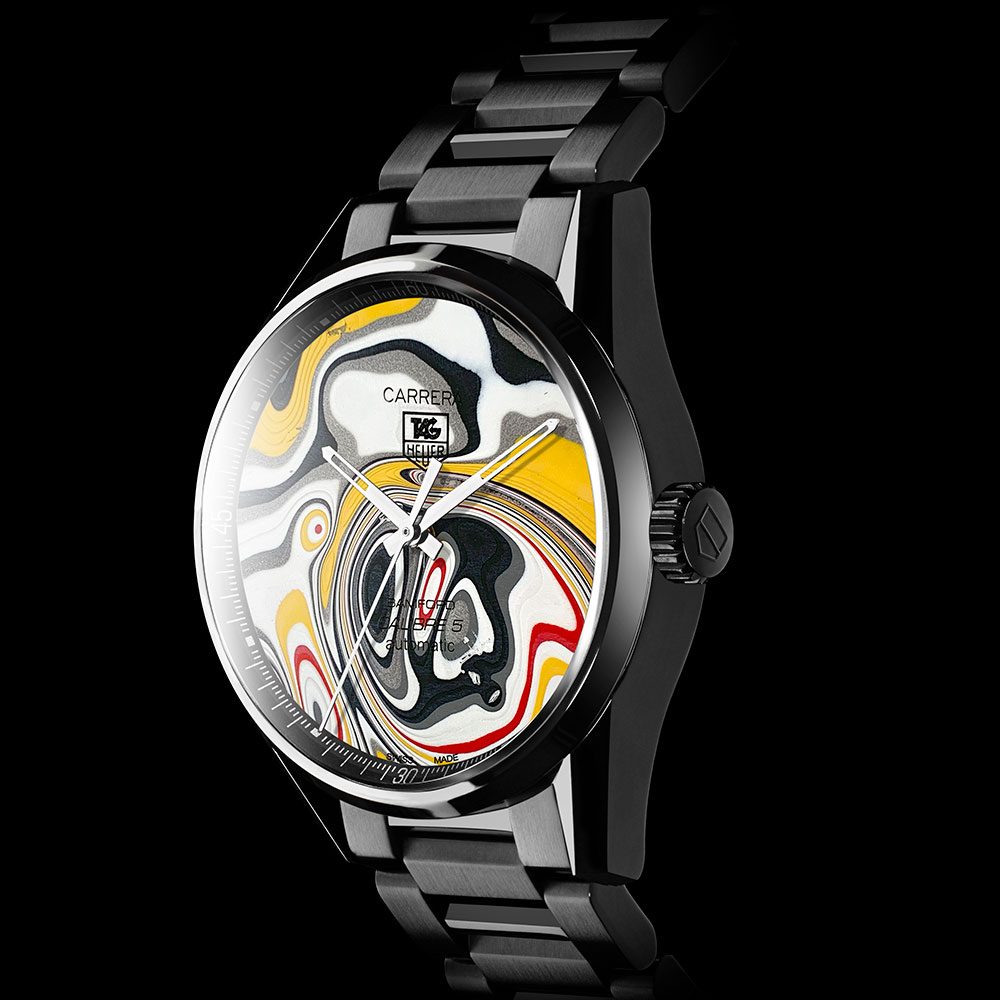 Bamford Watch Department 1/1 Limited Edition BWD X Black Badger ‘Fordite’ TAG Heuer Carrera – Calibre 5 [4]