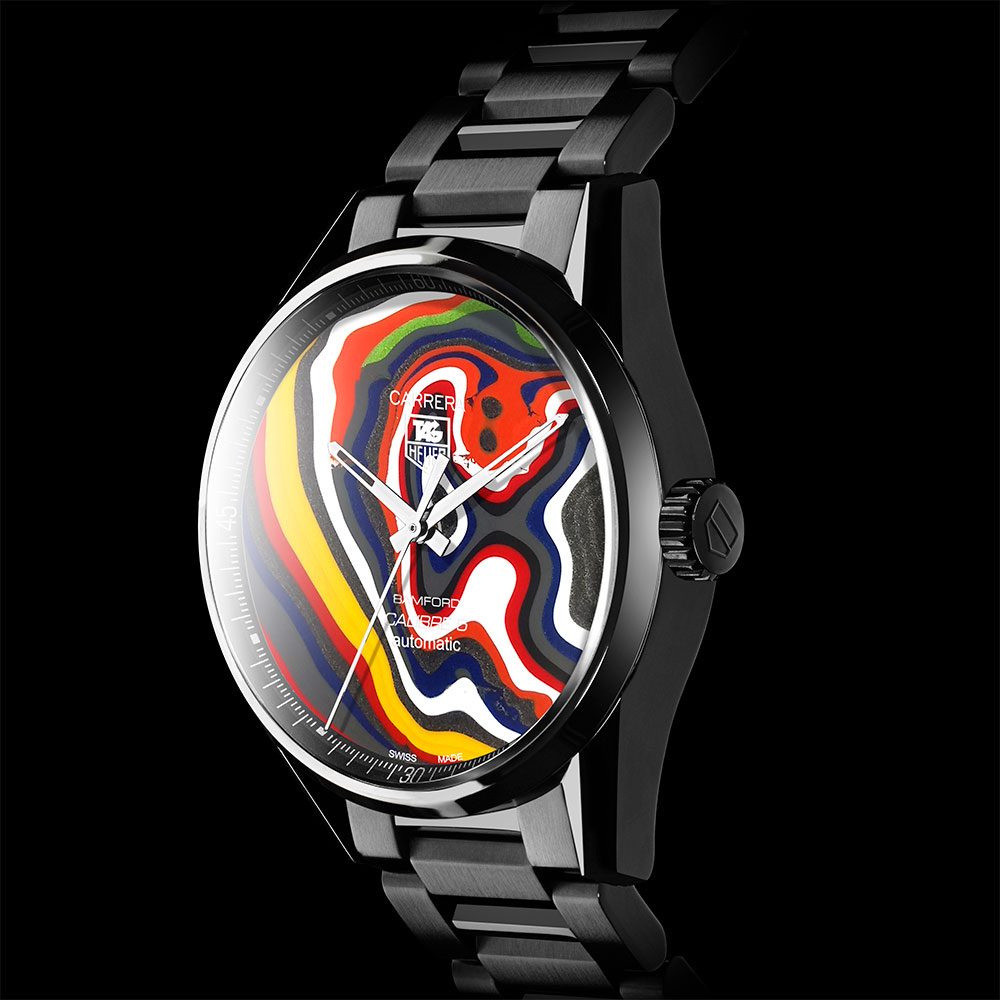 Bamford Watch Department 1/1 Limited Edition BWD X Black Badger ‘Fordite’ TAG Heuer Carrera – Calibre 5 [3]